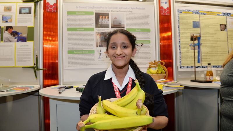 Haritha Olaganathan (13) from Adamstown Community College. Photograph: Alan Betson