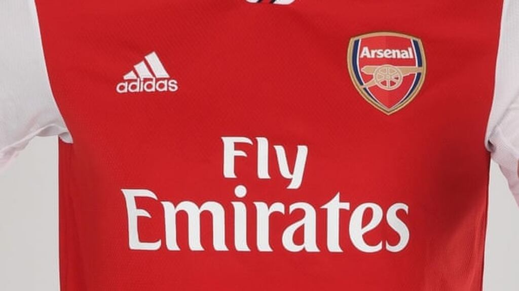 Tweets that showed offensive handles on Arsenal shirts were retweeted widely. Photograph: Stuart MacFarlane/Arsenal FC via Getty Images
