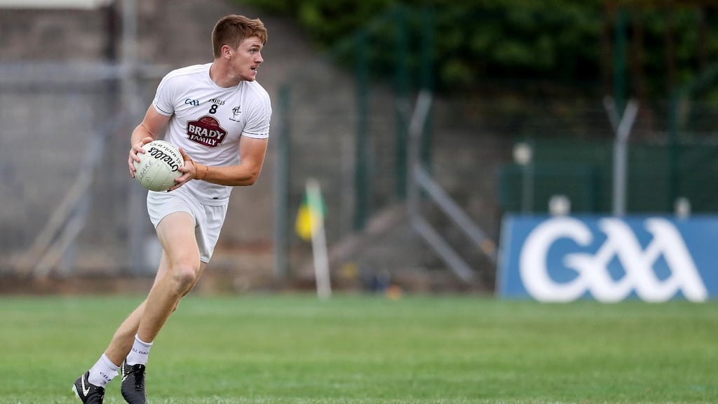 Kildare midfielder Kevin Feely ran 11.79km during a championship match last season. Photograph: Tommy Dickson/Inpho