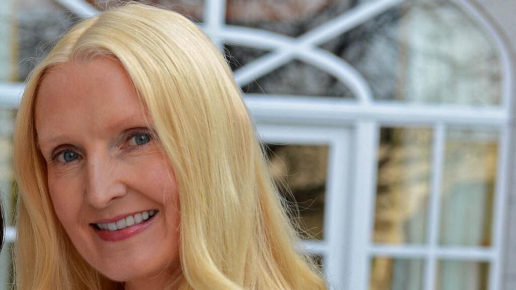 Claudia Carroll: “The book is all about catfish, and if you don’t know what that means, then it’s a fairly safe bet you’re either happily married or deeply committed and well and truly out of the shark pool of online dating. Which I’m not. And believe you me, online dating is a minefield, mainly because people lie online, all the time.” Photograph: Eric Luke