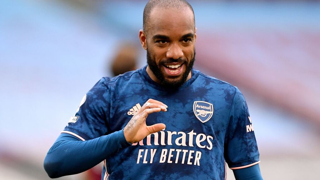 Alexandre Lacazette: turns 30 in May and his current deal with Arsenal ends in June 2022. Photograph: Justin Tallis/PA