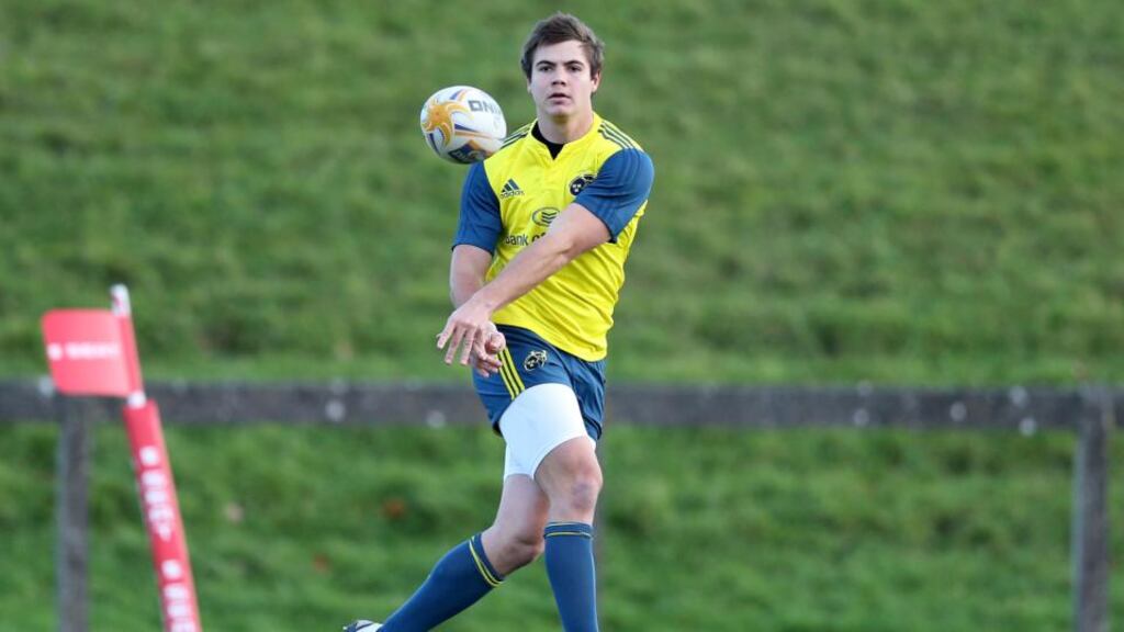 Gerhard van den Heever will make his home debut for Munster on the right wing against the Scarlets at Musgrave Park. Photograph: Dan Sheridan/Inpho