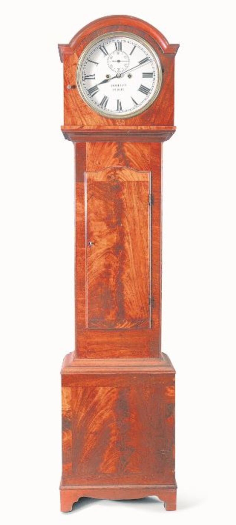 Lot 220: a classic Irish Victorian long-case clock made by Patricia Donegan of Dublin (€800-€1,200)