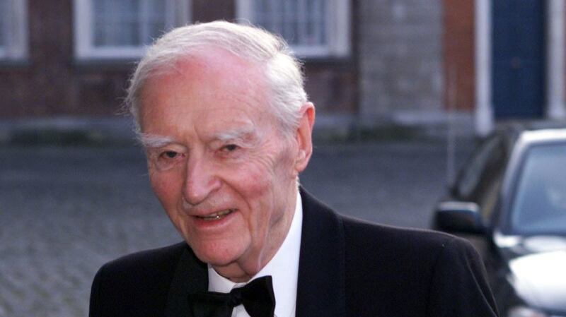 Liam Cosgrave was someone who devoted his life to public service, Taoiseach Leo Varadkar has told the Dáil. Photograph: Collins.