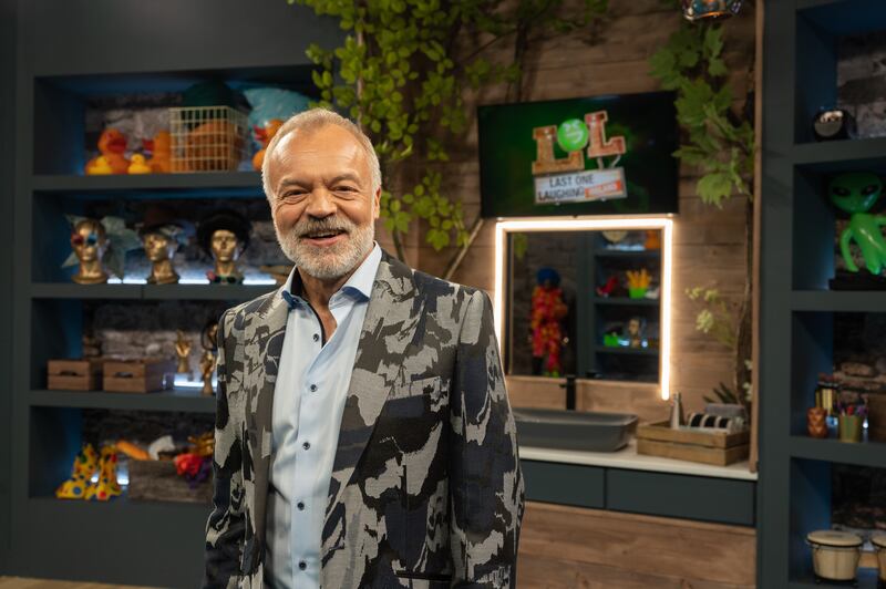 LOL: Last One Laughing Ireland host Graham Norton: ‘I would have been so bad at it, I would have been terrible.’ Photograph: Kite Entertainment/Prime Video