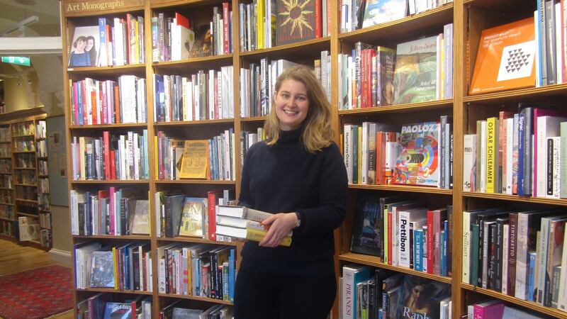 Cornelia Topping, of independent booksellers Topping & Company, in their store in Edinburgh. Photograph: Freya McClements