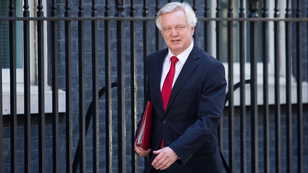 UK Brexit minister David Davis: the preliminary finding by the influential European Court of Justice is in response to a legal challenge brought by Mr Davis. Photograph: Jason Alden/Bloomberg