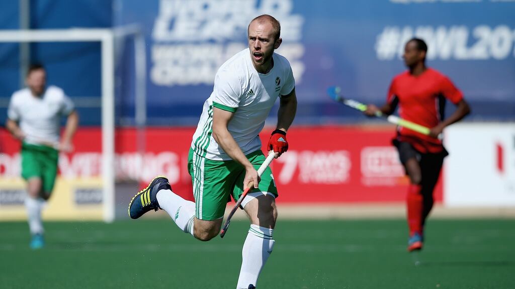 Eugene Magee: played in Rio as part of the first Irish team to qualify for an Olympic Games and he also scored against Germany. Photograph: Jan Kruger/Getty for FIH