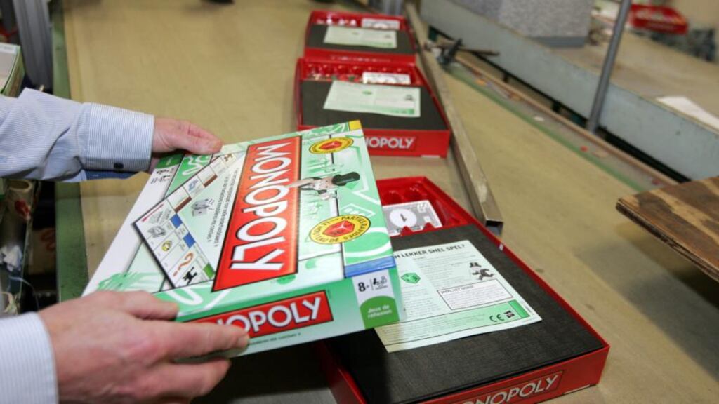 Shares of Hasbro, known for brands such as Monopoly, Nerf and My Little Pony, were up 6.6 per cent at $50.41 after hitting a new high of $51.68. Photograph: Eric Luke