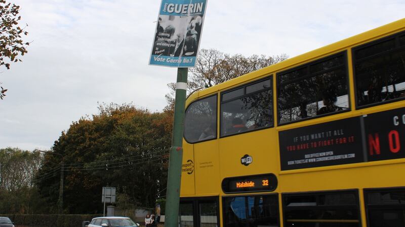 Jimmy Guerin General Election poster from 2016 election, Killester, north Dublin. Source: Jack Power