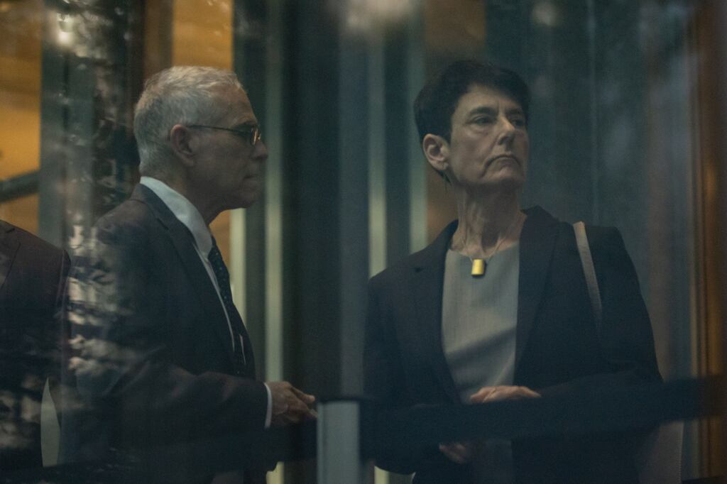 Allan Joseph Bankman, father of FTX cofounder Sam Bankman-Fried, and Barbara Fried, his mother, arrive at court in New York on Wednesday. Photograph: Yuki Iwamura/Bloomberg