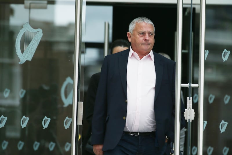 James Sheehan leaving the Criminal Courts of Justice during the trial of Noel Long, who was on Friday found guilty of murdering Mr Sheehan's mother, Nora, in June 1981. Photograph: Collins Courts