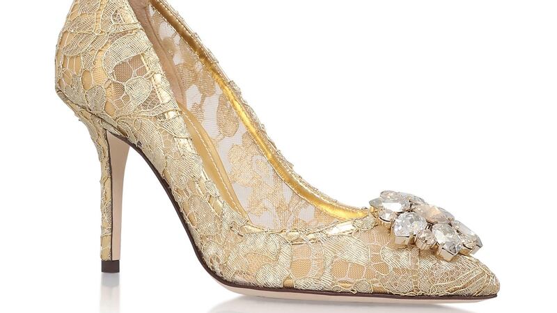 Rosa lace court €740 by Dolce & Gabbana at Brown Thomas.