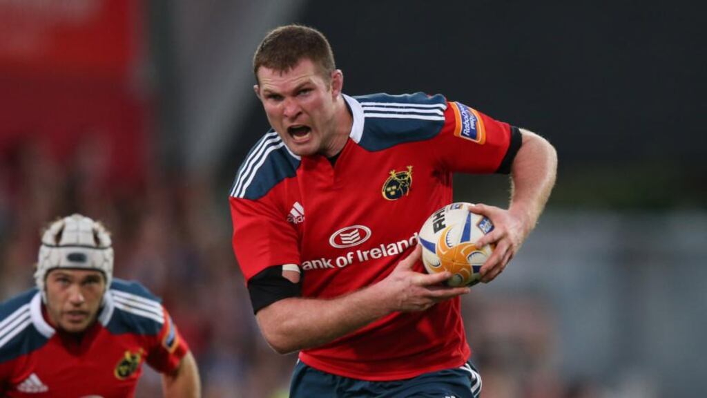 Munster’s Donnacha Ryan will stay with the province until at least the 2017 season