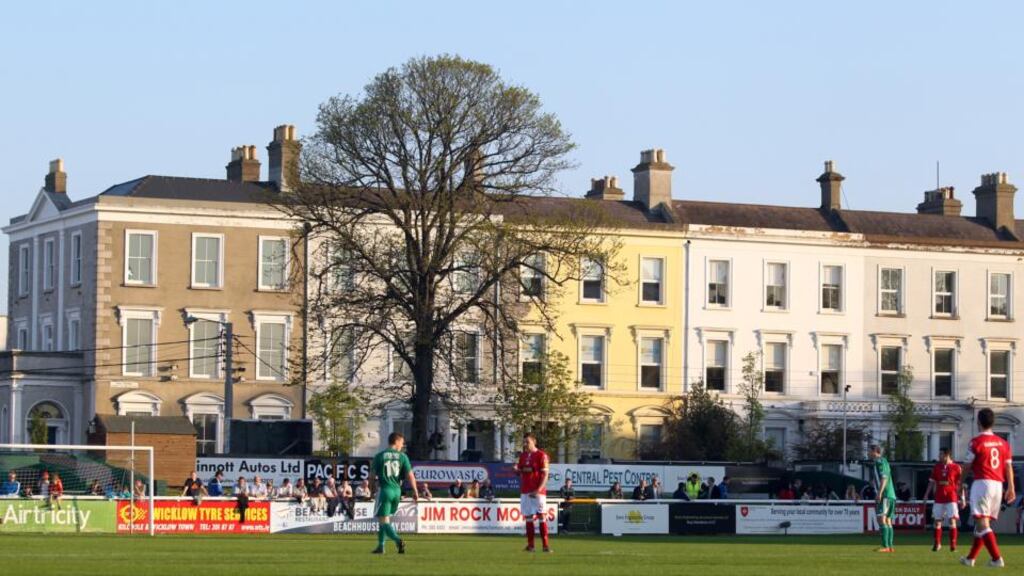 Bray Wanderers Carlisle grounds in Bray, Co Wicklow: a case involving a dispute with three men and the running of the club has been settled. Photograph: James Crombie