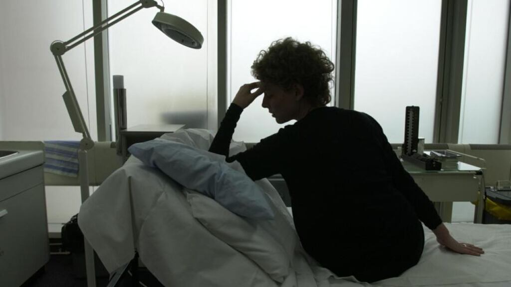 Analysis of data shows Irish residents are more likely to have an abortion later in pregnancy than their English or Welsh counterparts. Photograph posed by model. Photograph: Ken Towner