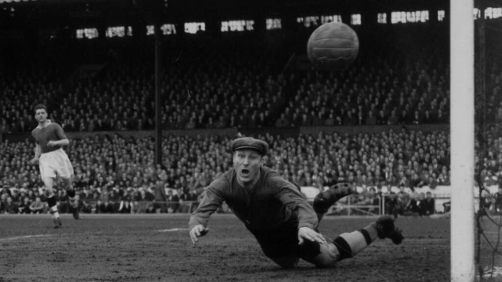Bert Williams, the England was wrong footed by Joe Gaetjens flick header. Photograph: Central Press/Getty Images