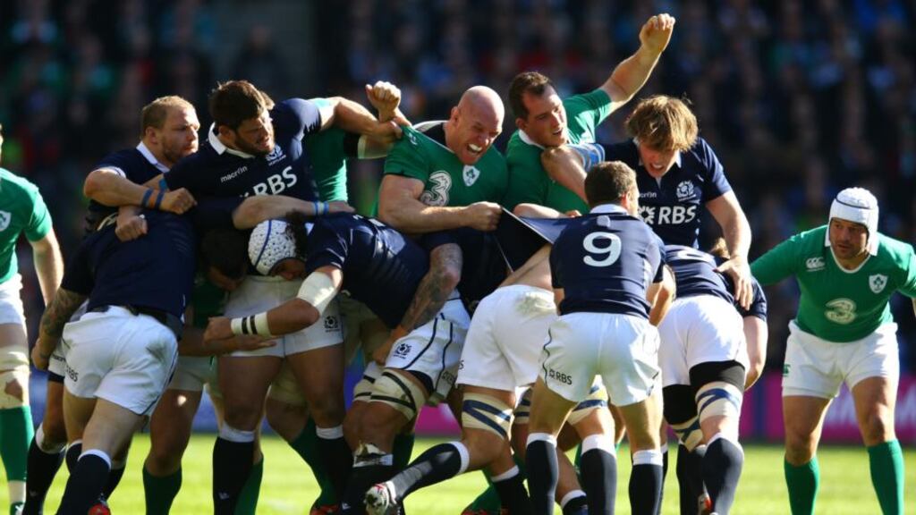 Even Ireland’s eventual success can’t erase how that last day was an aberration in a Six Nations Championship of mostly rutting muscularity. Photograph: Richard Heathcote/Getty Images