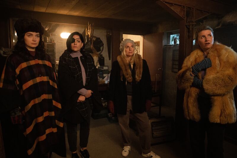 Eve Hewson, Sarah Greene, Eva Birthistle and Sharon Horgan in Bad Sisters. Photograph: Apple TV+