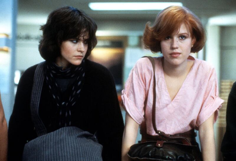 Ally Sheedy and Molly Ringwald in a scene from the film The Breakfast Club, 1985. Photograph: Universal Pictures/Getty Images