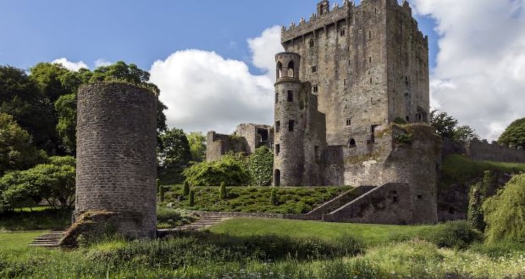 Blarney Castle: A medieval stronghold in Blarney, near Cork, Ireland dates from before 1200.