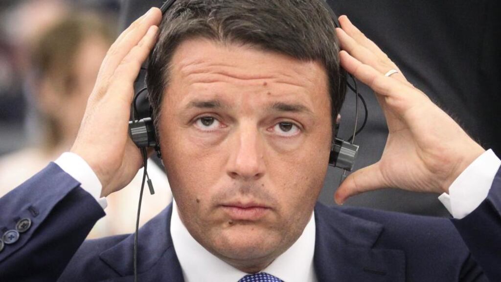 Italy’s Prime Minister Matteo Renzi. Italy’s wants greater flexibility on EU debt rules. Photograph: Olivier Hoslet/EPA