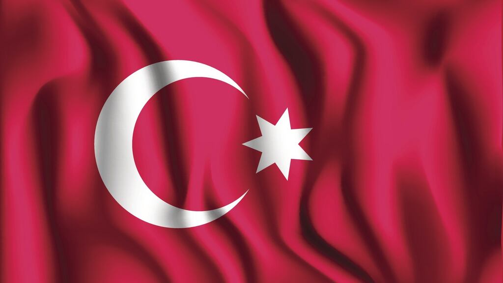 Ottoman Empire flag: Legend has itthat Suleiman’s heart was removed and interred in a tomb built where he died – a site Hungarian experts think they have found. Photograph: Getty Images