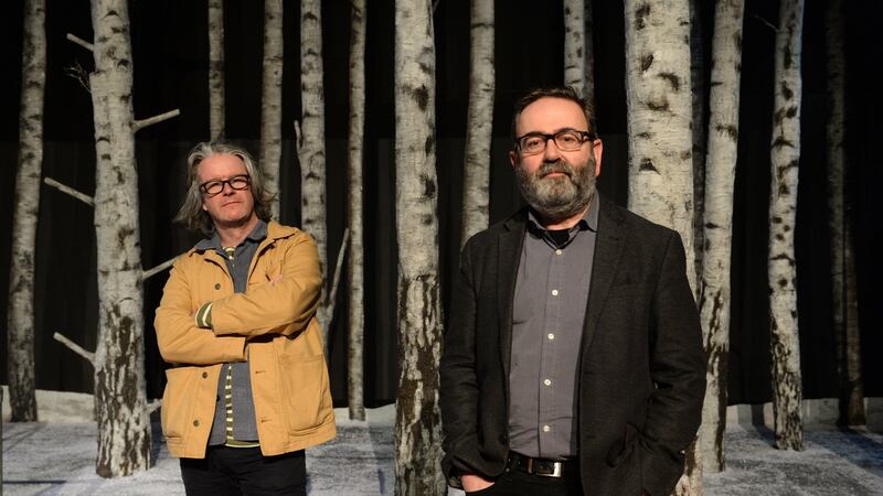 Graham McLaren and Neil Murray co-directors of the Abbey Theatre who will be launching the Abbey’s new season. Photograph: Dara Mac Dónaill