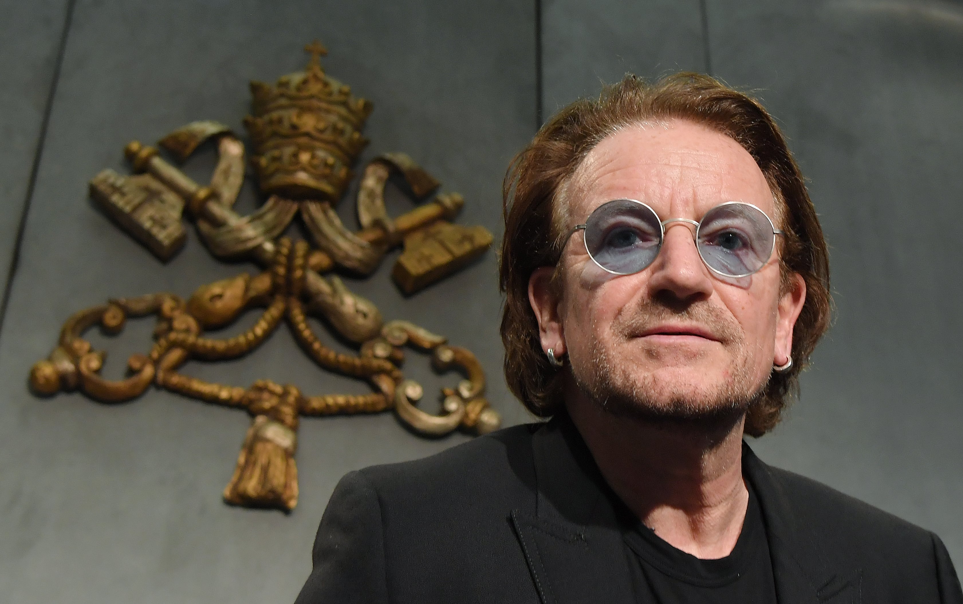 Bono: 'I do read scriptures and I do try to follow a path. I fall off it mostly, but it's okay for people to be angry with the church. It's okay for people to be angry if they're believers in a god that can allow an aggressive takeover of the church by a dark patriarchy.' Photograph: Tiziana Fabi/AFP via Getty Images