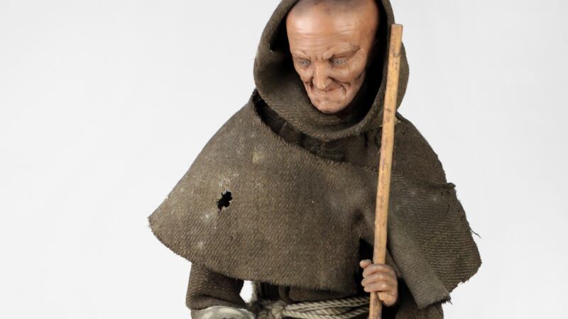Lot 425, a rare 18th century wax model of a Franciscan monk €200–€300 Fonsie Mealy