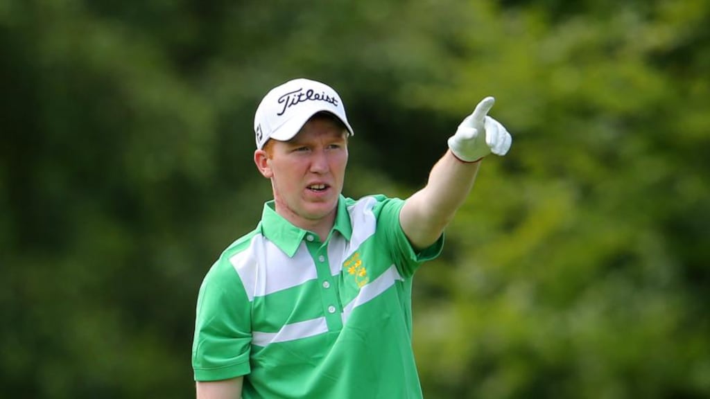 Gavin Moynihan: faces Frenchman Alexandere Daydou for a place in the quarter-final at Carnoustie. Photograph: Cathal Noonan/Inpho