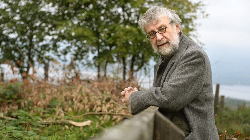 Writer Michael Harding: ‘You never get bored of that view.’ Photograph: Dara Mac Dónaill