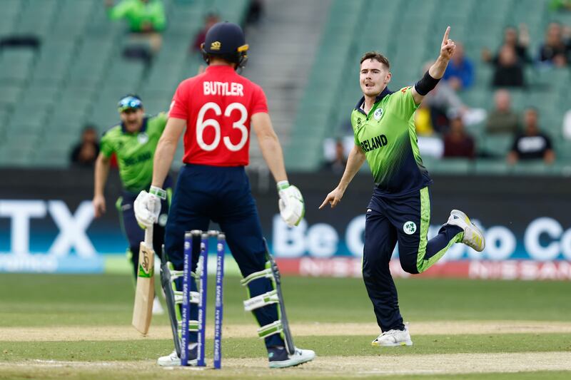 Josh Little will miss Ireland's next two Test matches due to IPL commitments. Photograph: Darrian Traynor/Getty Images
