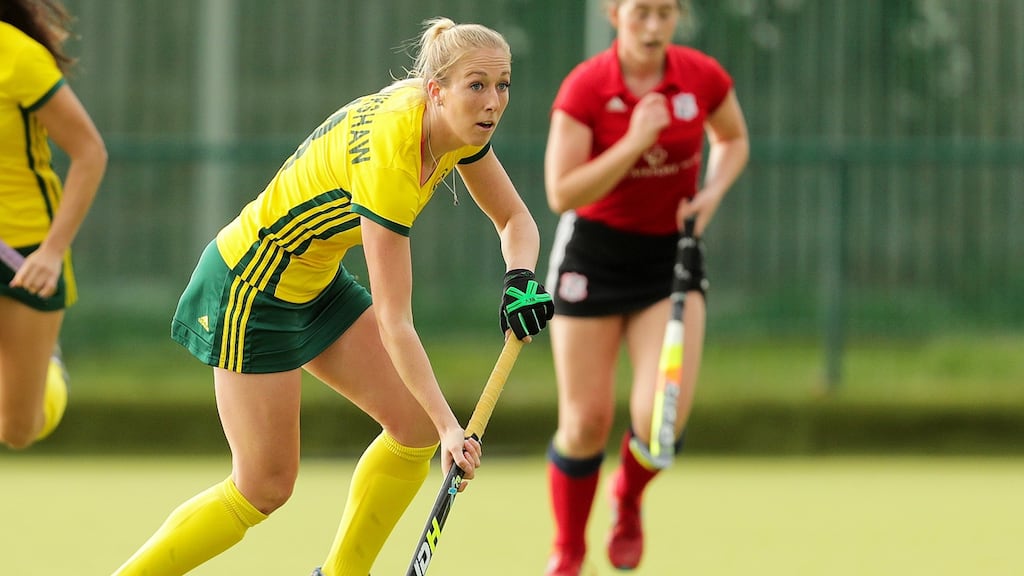 Railway Union’s Sarah Hawkshaw is one of four uncapped players in the Ireland squad for a training trip to Chile in January. Photograph: Laszlo Geczo/Inpho