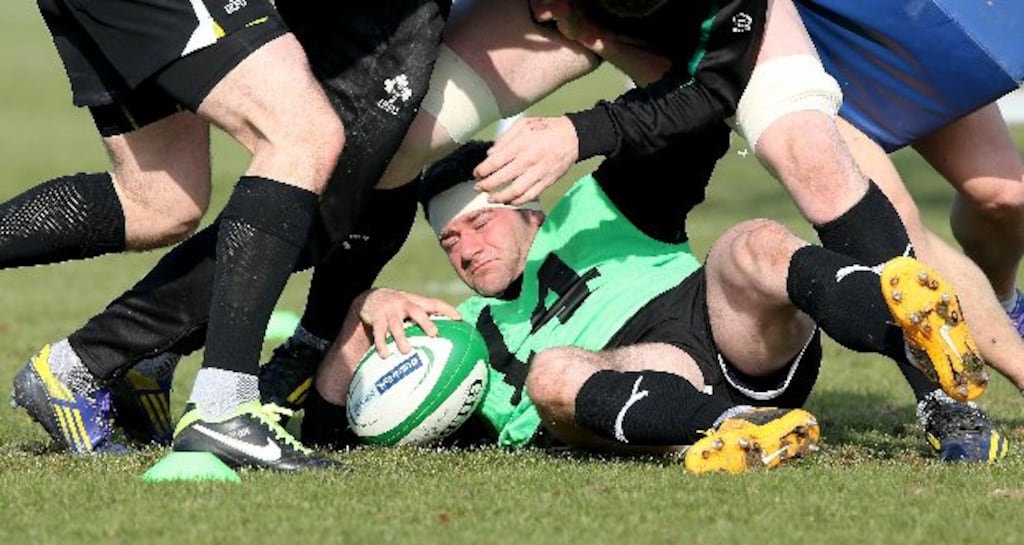 "When my back is against the wall I get the best out of myself." - Fergus McFadden. Photograph: Billy Stickland/Inpho