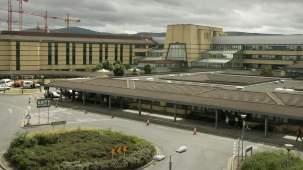 The injured man was taken to Tallaght hospital. File photograph: Dara Mac Dónaill