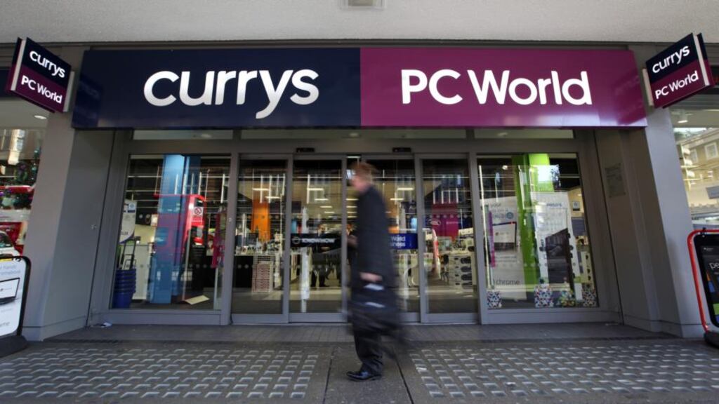 A Curry’s and PC World store, run by Dixons Retail. Chief executive Sebastian James said Dixons was in the best position it has been in for many years.