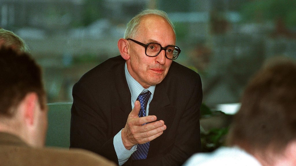 Maurice O’Connell, during his days as Governor of the Central Bank. File photograph: Brenda Fitzsimons