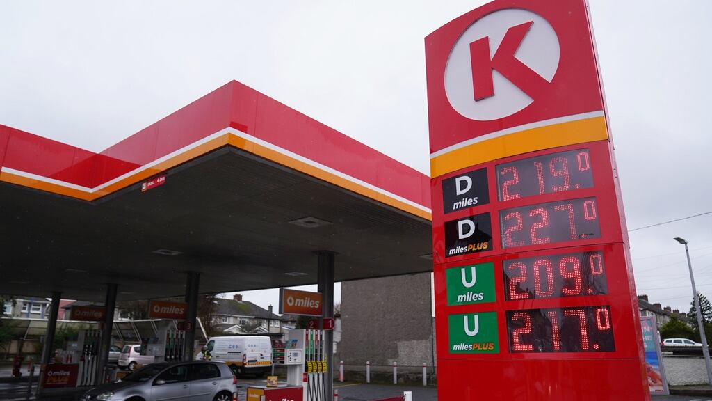 Fuel prices on Irish forecourts have come off the highs of earlier this year, helping to reduce the rate of consumer price inflation. Photograph: Brian Lawless/PA