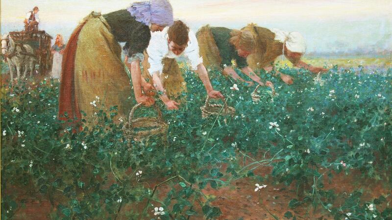 Arthur David McCormick, ‘Gathering Beans’, oil-on-canvas, 1899, €4,000-€6,000