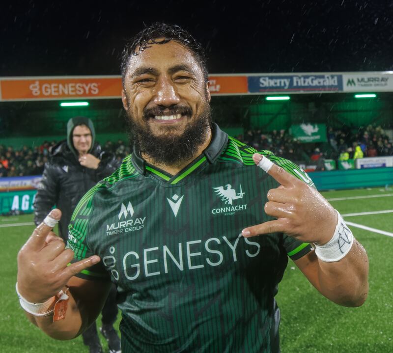 Connacht’s Bundee Aki had a memorable year. Photograph: James Crombie/Inpho