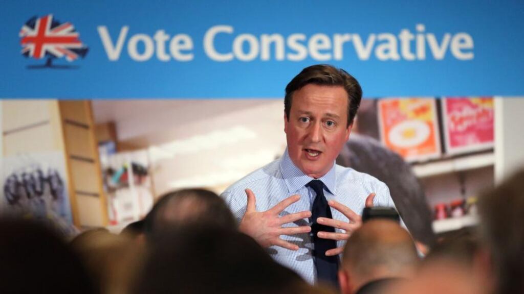 Prime minister David Cameron giving a speech at the Institute of Chartered Accountants in Moorgate, London. Photograph: Chris Radburn/PA Wire