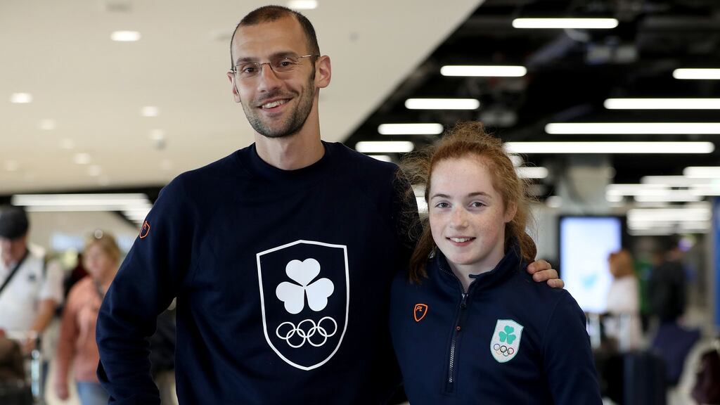 Emma Slevin, pictured at the Youth Olympics homecoming in 2018, will now compete in the all-around final as one of Europe’s best on Friday. File photograph: Inpho