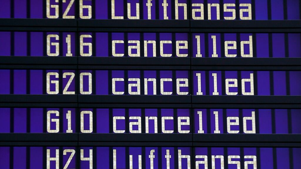 A flight at Munich’s international airport, Germany, November 9th, 2015. Photograph: Michael Dalder/Reuters