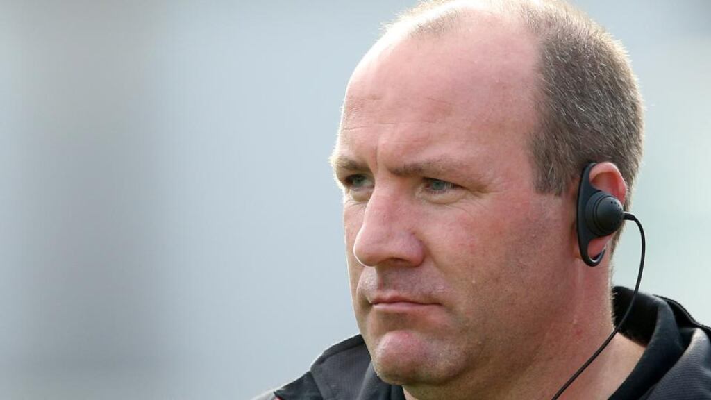 Cork manager Brian Cuthbert: “We were under so much pressure, coming into this match, we just had to win it, by hook or by crook.” Photograph: James Crombie/Inpho