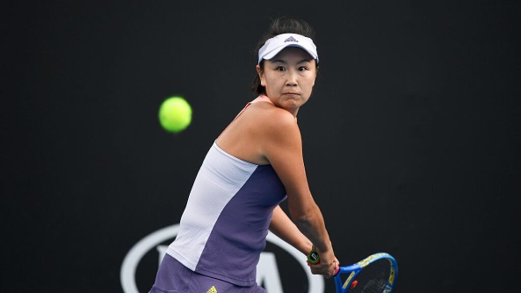The WTA has said it is willing to pull out of its events in China after the disappearance of Peng Shuai. Photograph: Fred Lee/Getty Images