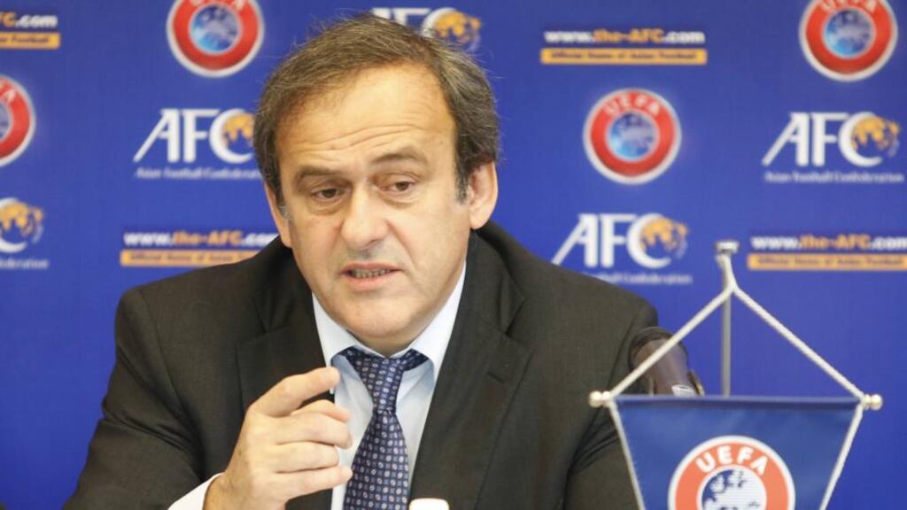 Uefa president Michel Platini. Photograph: Bazuki Muhammad / Reuters