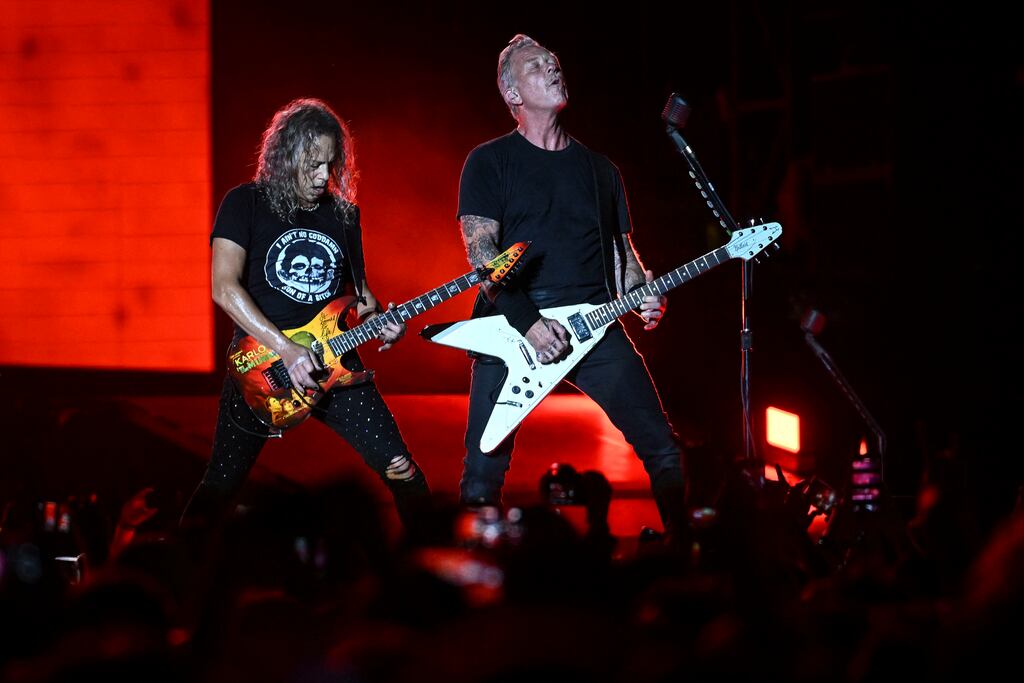 Metallica are the new owners of Furnace Record Pressing, a Virginia pressing plant. Photograph: Patricia De Melo Moreira/AFP/Getty Images