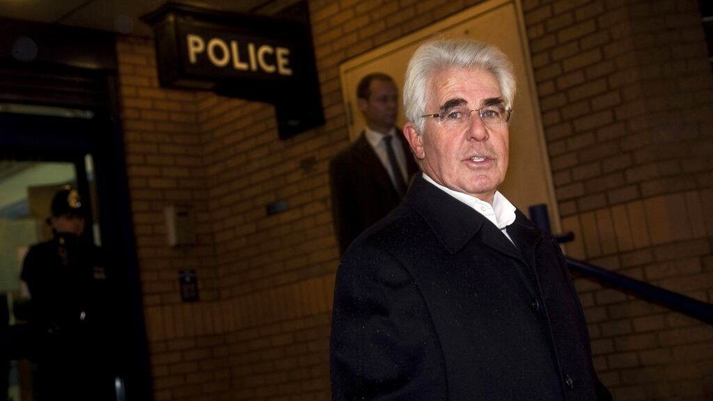 Publicist Max Clifford makes a statement to media after being arrested by Operation Yewtree officers on December 6th, 2012 in London. Photograph: Warrick Page/Getty Images