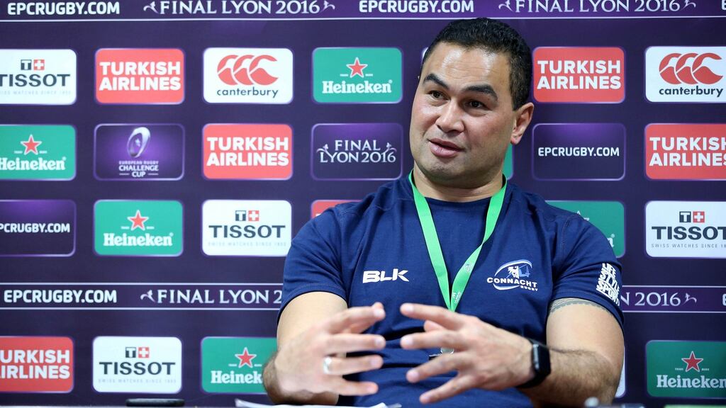 Pat Lam has 22 fit players for Sunday’s Challenge Cup tie against Newcastle. Photograph: Inpho